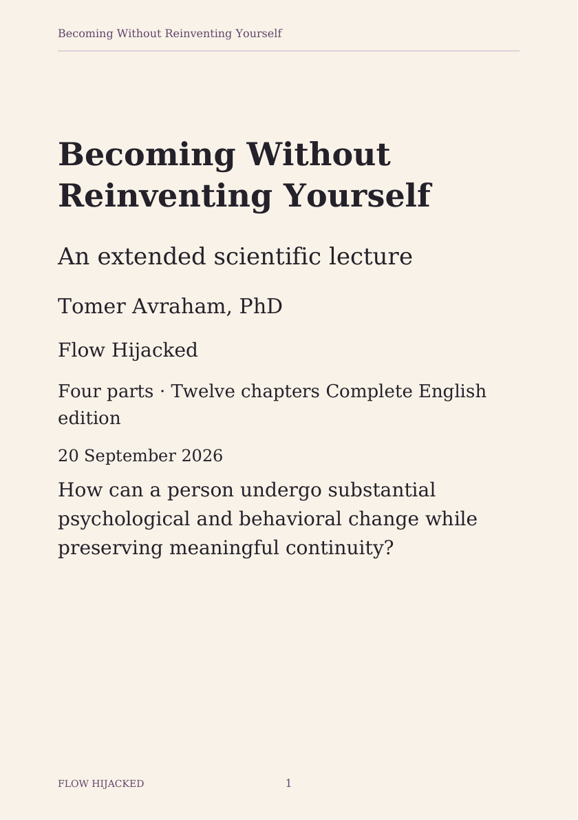 Cover of Becoming Without Reinventing Yourself
